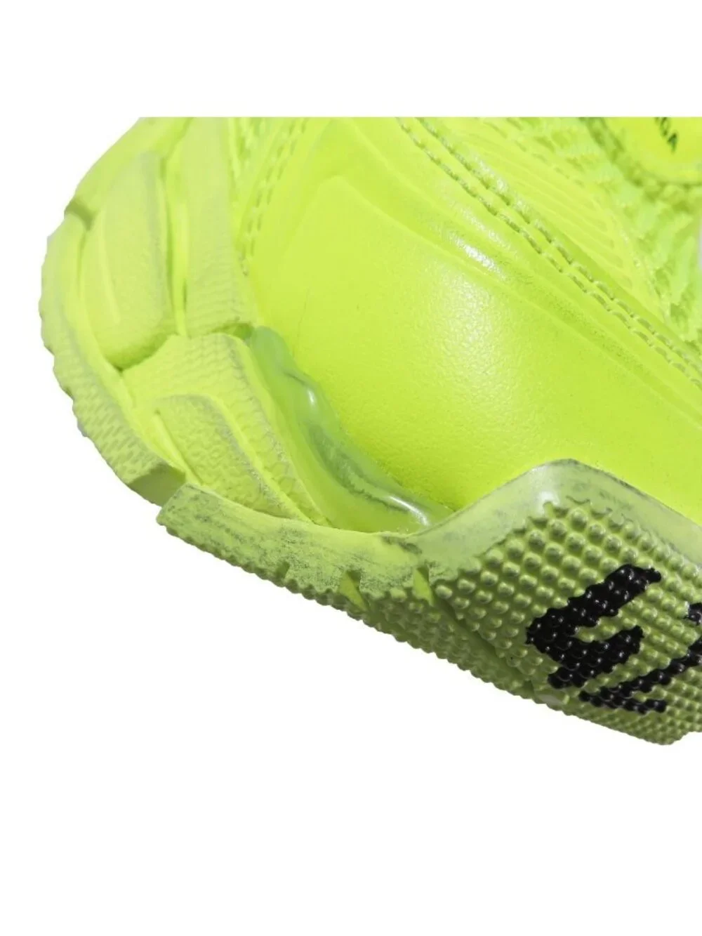 Balenciaga Runner Low Cut Sneakers Vintage Shoes Neon Yellow - Picture 13 of 14